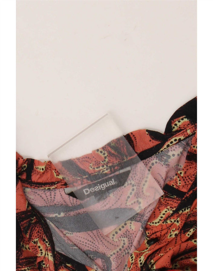 Desigual Blusa de manga 3/4 para mujer UK 40 XL Patchwork multicolor