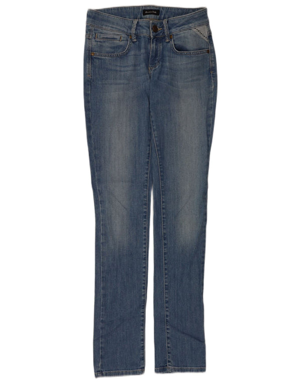 Vaqueros Massimo Dutti Mujer Slim W26 L32 Azul Algodón