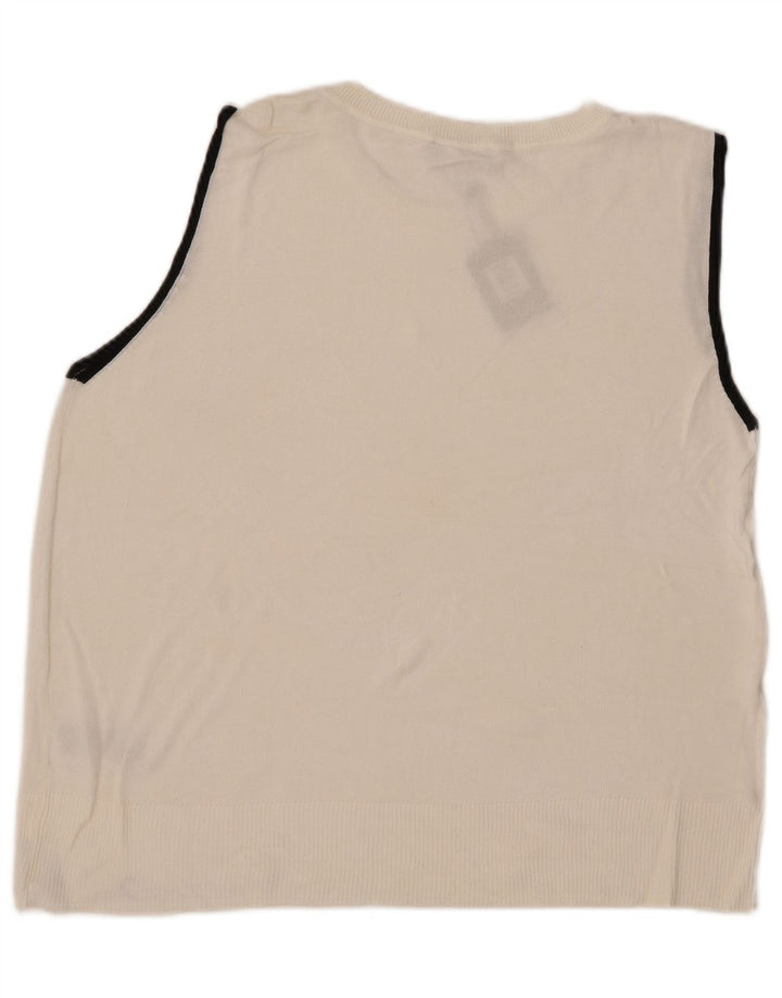 Camiseta sin mangas Oasis para mujer UK 46 Viscosa blanca grande