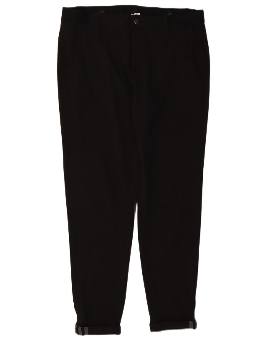 Adidas Pantalones Chinos Slim Para Hombre W34 L29 Poliéster Negro