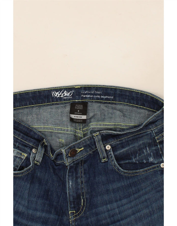 MOSSIMO Womens Boyfriend Distressed Denim Shorts US 8 Medium W32  Blue Vintage Mossimo and Second-Hand Mossimo from Messina Hembry 
