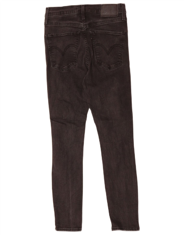 LEVI'S Vaqueros súper ajustados desgastados Mile High para mujer W28 L26 Algodón negro