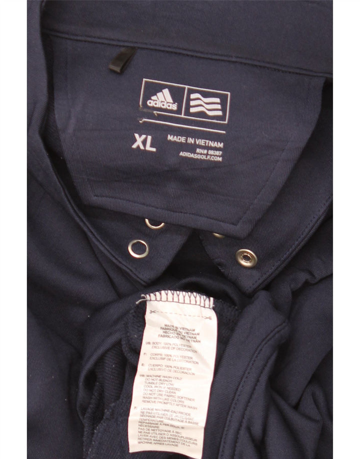 ADIDAS Hombre Chándal Top Chaqueta XL Azul Marino Poliéster