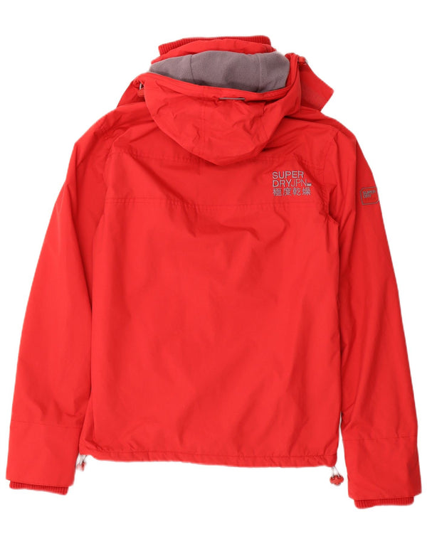 Superdry Chaqueta cortavientos con capucha Windcheater para hombre UK 34 XS Poliéster rojo