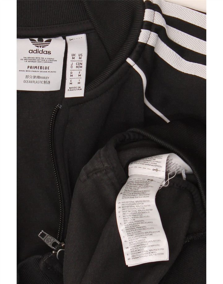 Adidas Hombre Chándal Top Chaqueta Mediano Negro Poliéster