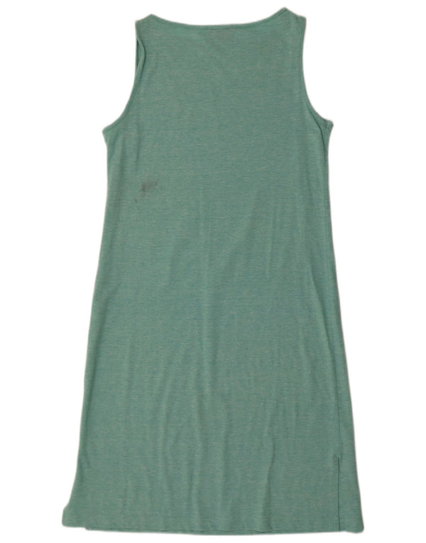 Sergio Tacchini Vestido tipo camiseta para mujer IT 46 Large Turquesa moteado
