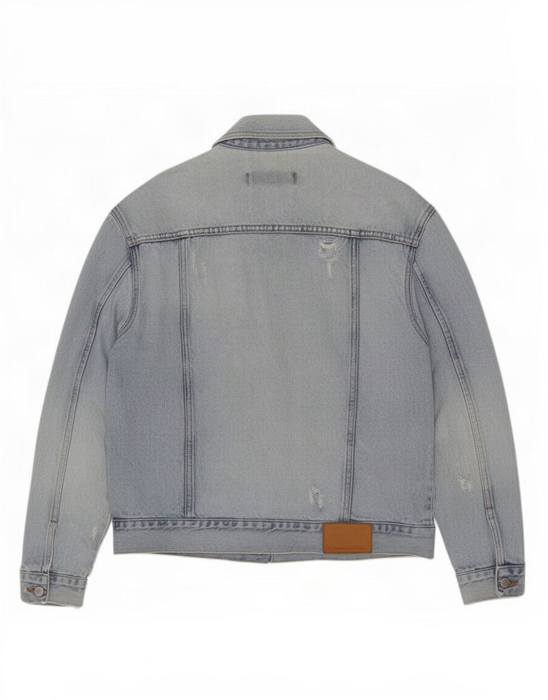 Calvin Klein Jeans Chaqueta vaquera desgastada para hombre UK 38 Algodón azul medio