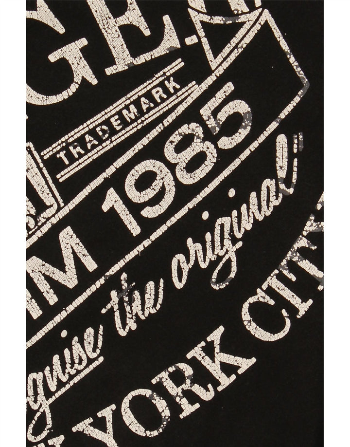 TOMMY HILFIGER Camiseta gráfica para hombre Top Small Black Cotton