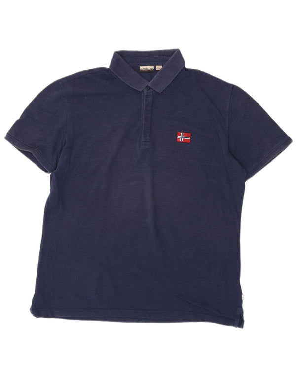 NAPAPIJRI Polo Hombre XL Azul Marino Algodón