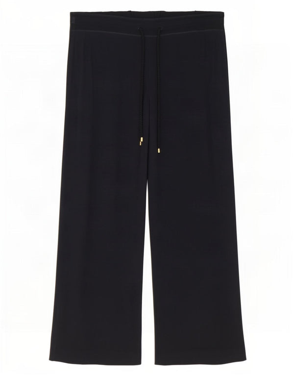 Marks & Spencer Pantalones informales de pierna ancha para mujer UK 18 XL W38 L29 Negro
