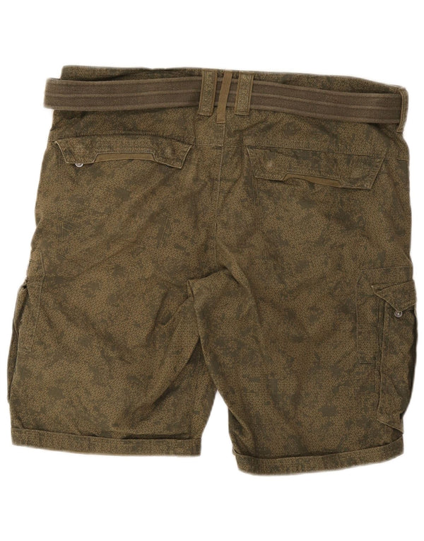 Shorts Cargo Mujer Decathlon IT 52 XL W36 Caqui Algodón Geométrico