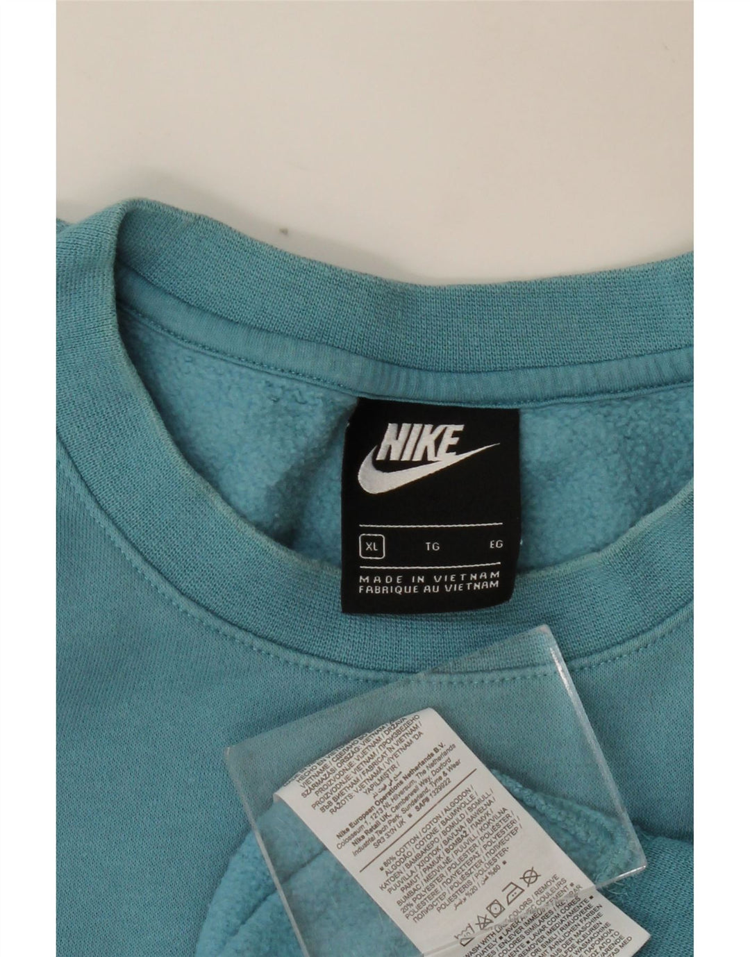 NIKE Hombre Sudadera Jumper XL Azul Algodón