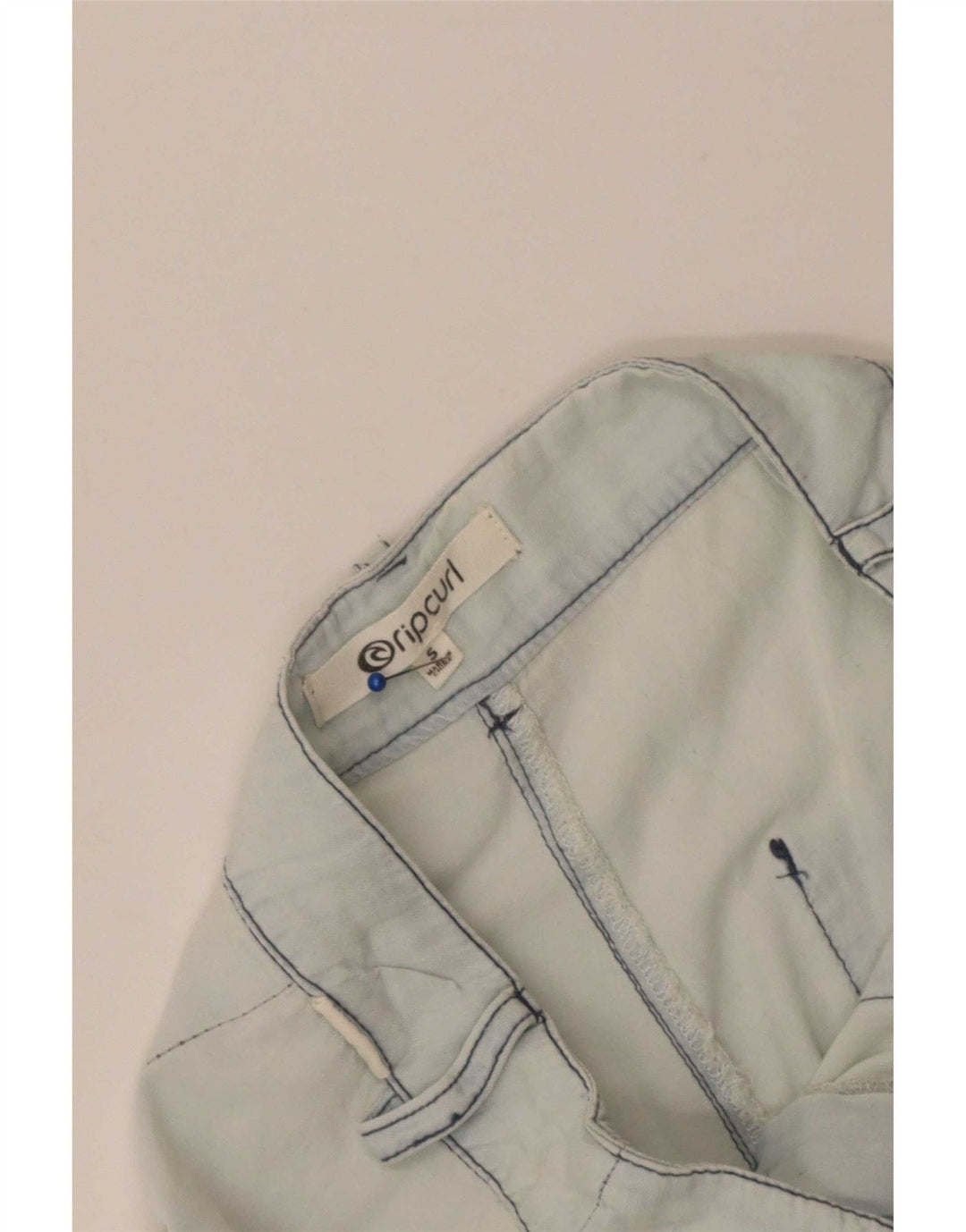 Rip Curl Pantalones Cortos De Pierna Ancha Para Mujer Pequeños W28 L23 Azul