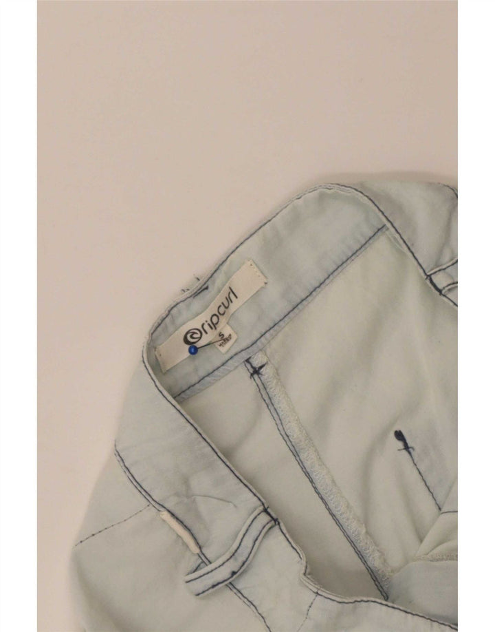 Rip Curl Pantalones Cortos De Pierna Ancha Para Mujer Pequeños W28 L23 Azul