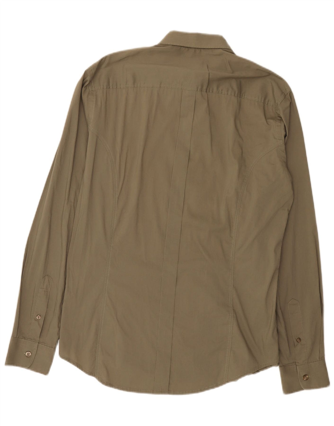 Camisa Carrera Slim Fit para hombre de algodón caqui grande