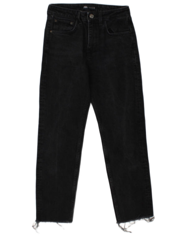 Zara Vaqueros Rectos Mujer EU 36 XS W26 L26 Gris