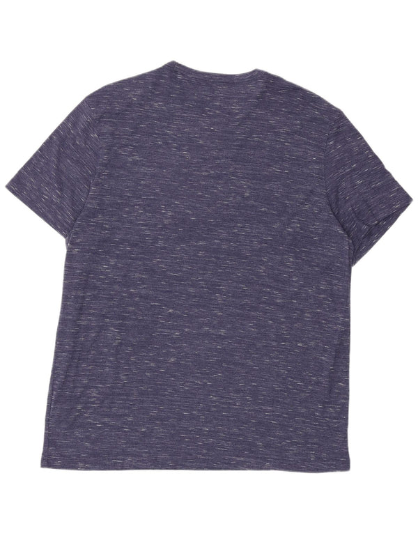 Camiseta Lee Hombre Top XL Algodón Moteado Azul Marino