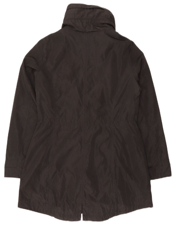 Michael Kors Parka con capucha para mujer UK 10 Small Poliéster negro