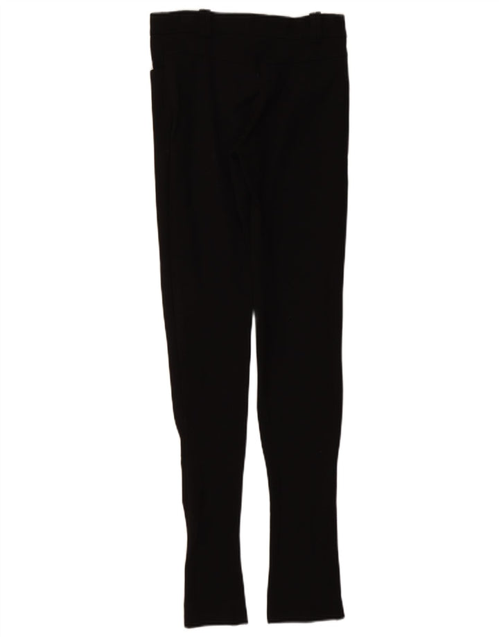 ZARA Mujer Pantalón Casual Skinny XS W24 L32 Negro Sintético