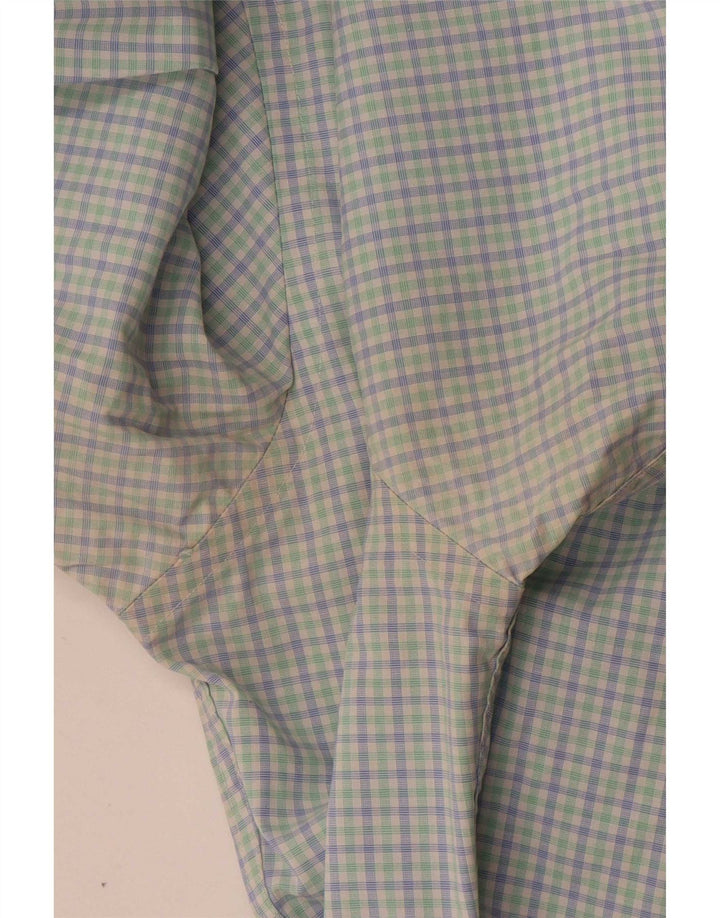 Tommy Hilfiger Camisa atlética para hombre Talla 15 Mediana Cuadros multicolores