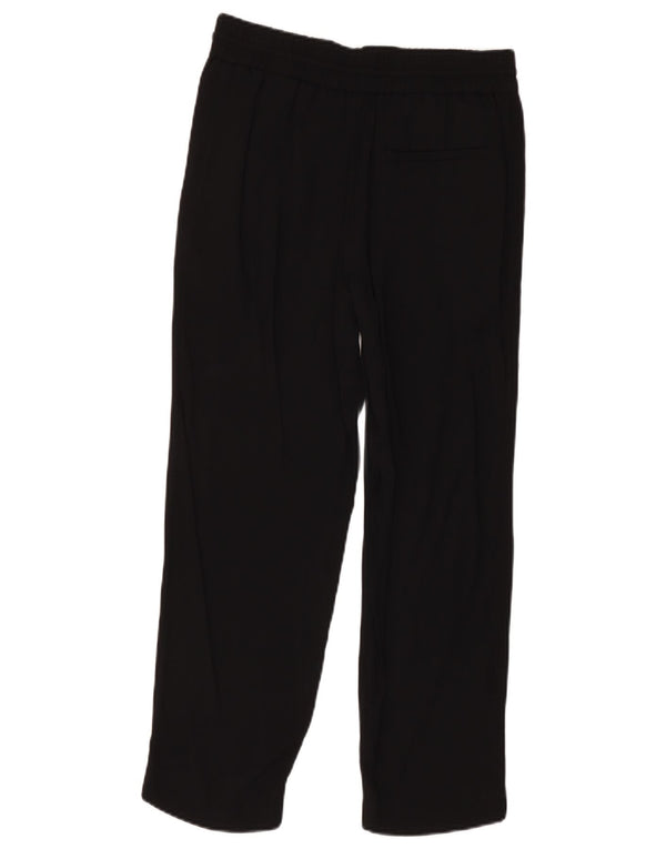 Cos Womens Loose Fit Cropped Trousers EU 36 Small W32 L25 Black Viscose