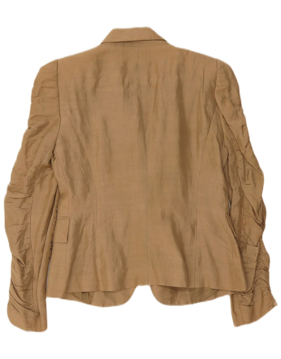 Zara Mujer Chaqueta Blazer De 1 Botón UK 42 Medium Beige