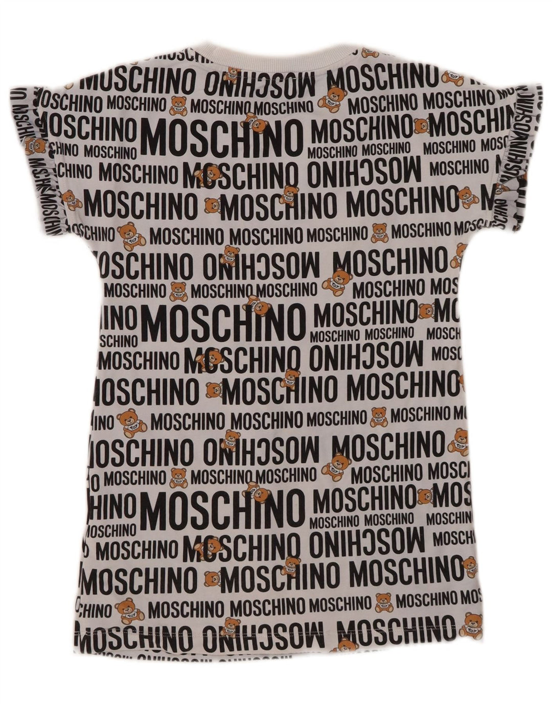 MOSCHINO Camiseta estampada para niña Top 7-8 años Gris Algodón