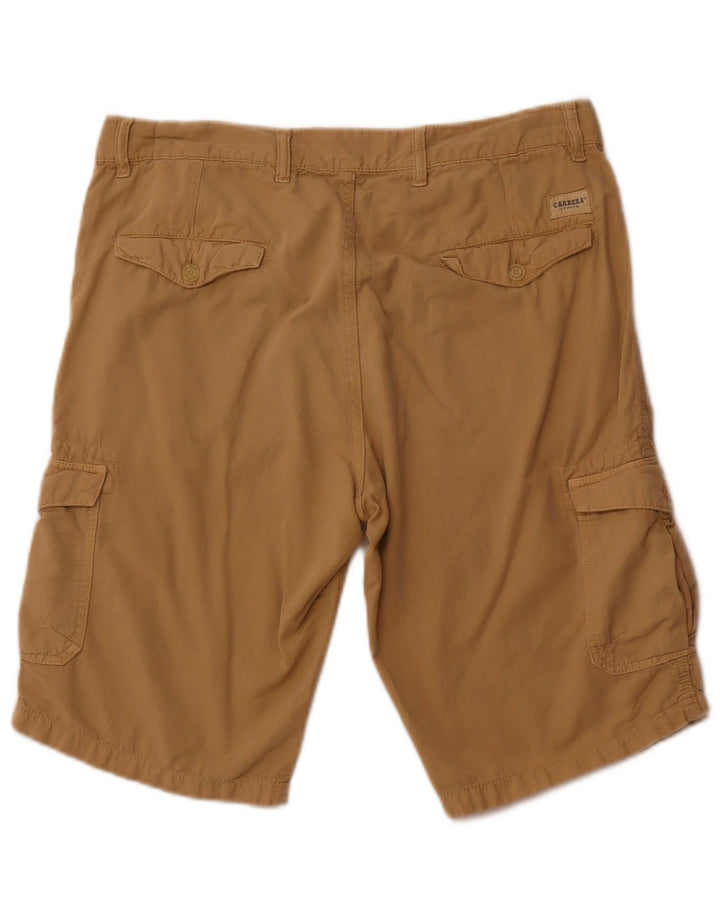 CARRERA Mens 618 pantalones cortos cargo regulares it 50 grande W34 algodón beige