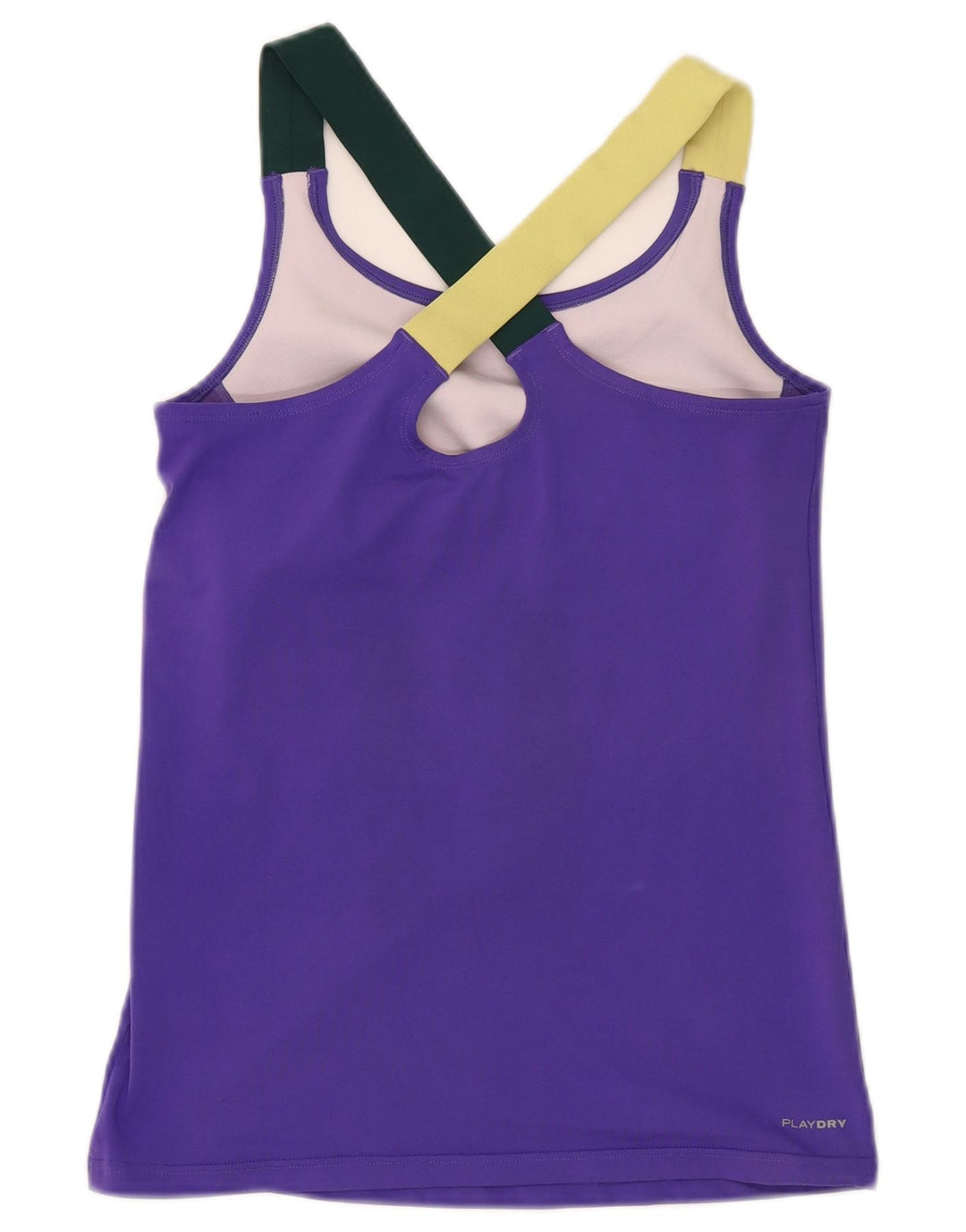 Reebok Camiseta sin mangas para mujer UK 8/10 Small Púrpura Colorblock Poliéster