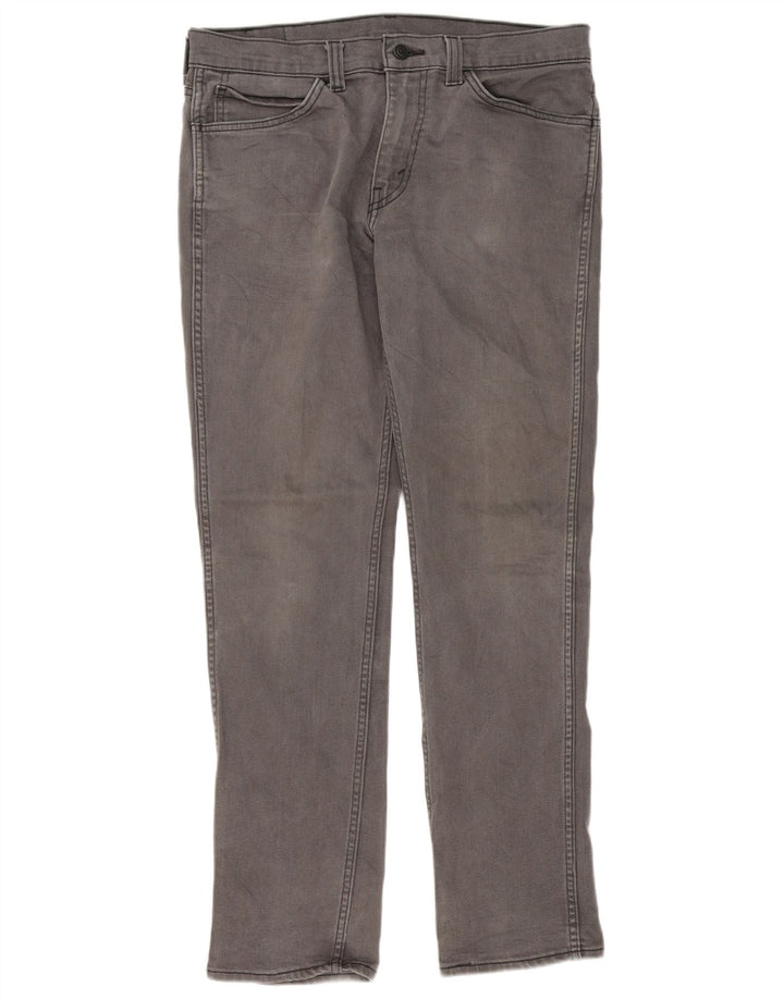 Levi's Hombre 511 Slim Jeans W34 L32 Algodón Gris