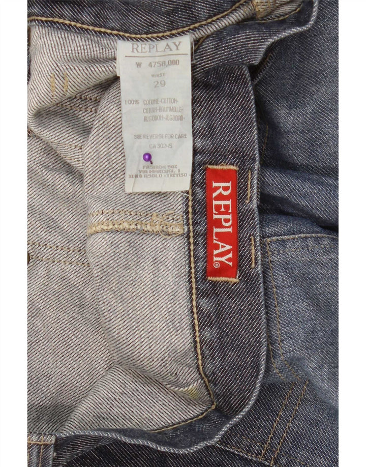 Falda Cargo Vaquera Replay Mujer W29 Algodón Azul Medio