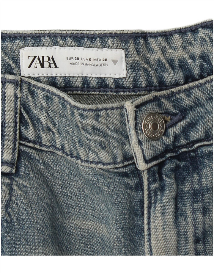 Zara Vaqueros Rectos Cargo para Mujer EU 38 Small W28 L31 Azul