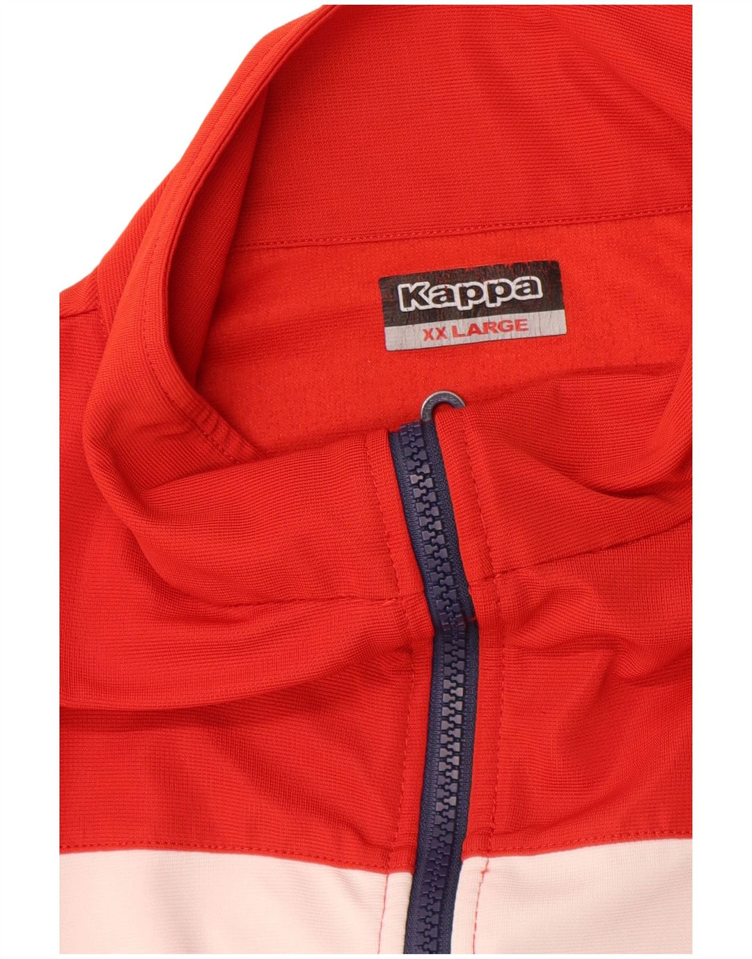 Kappa Hombre Chándal Top Chaqueta 2XL Rojo Colorblock