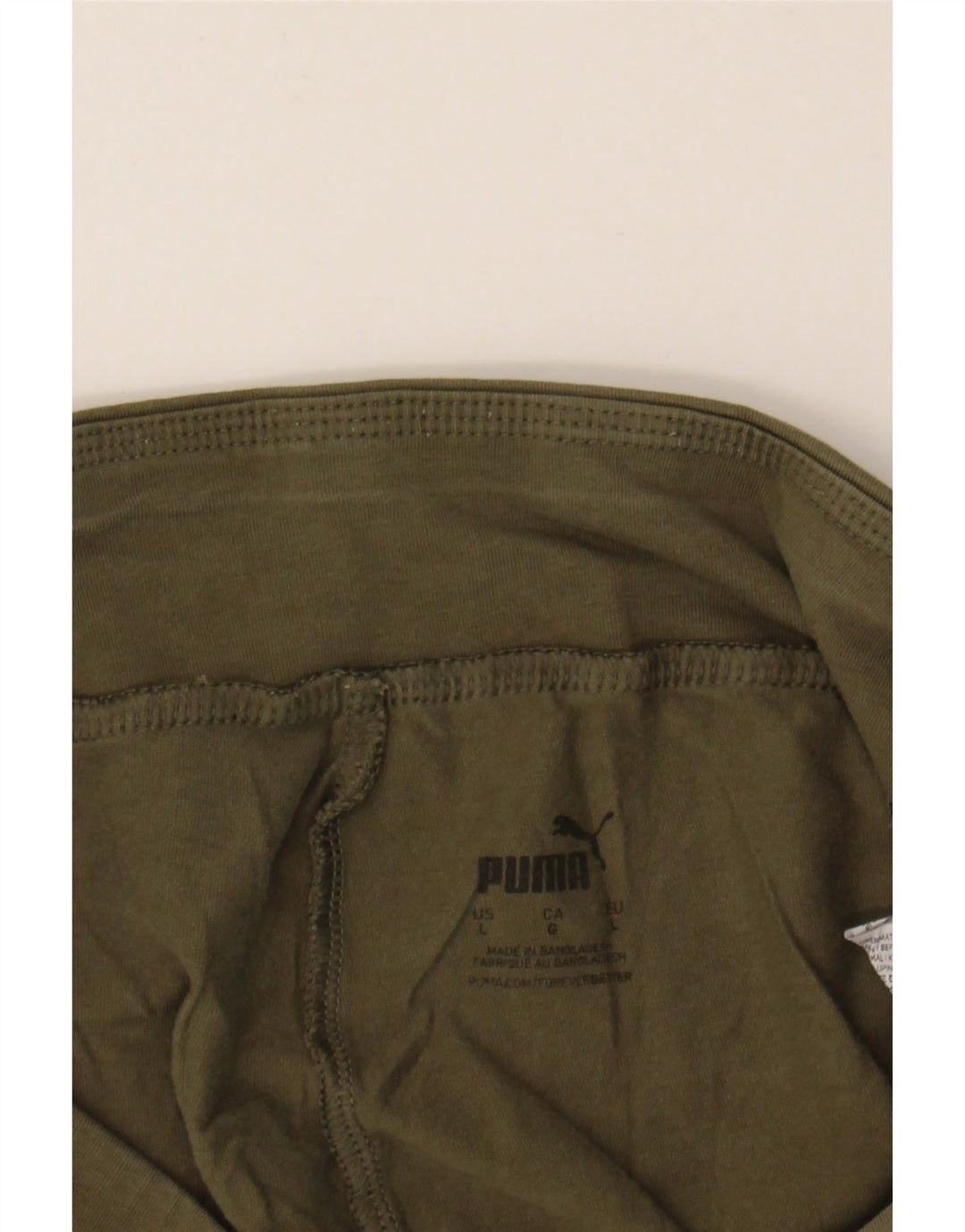 PUMA Womens Graphic Leggings UK 14 Large  Khaki Cotton Vintage Puma and Second-Hand Puma from Messina Hembry 