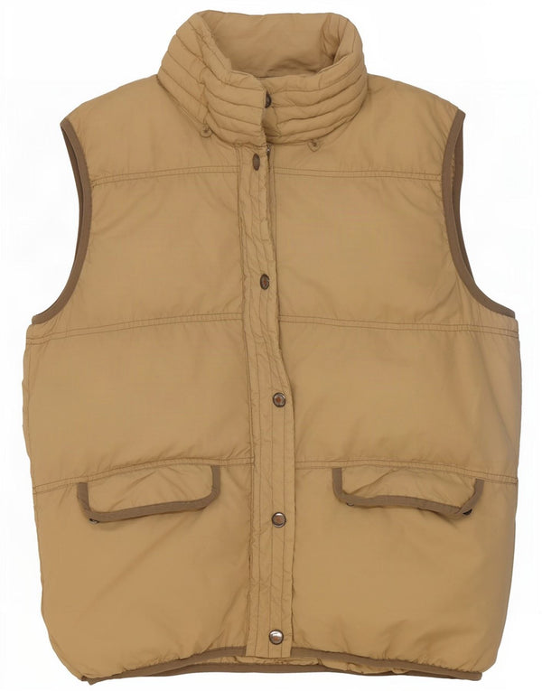 Nuevo Chaleco acolchado Penny para mujer UK 44 Large Beige Nylon