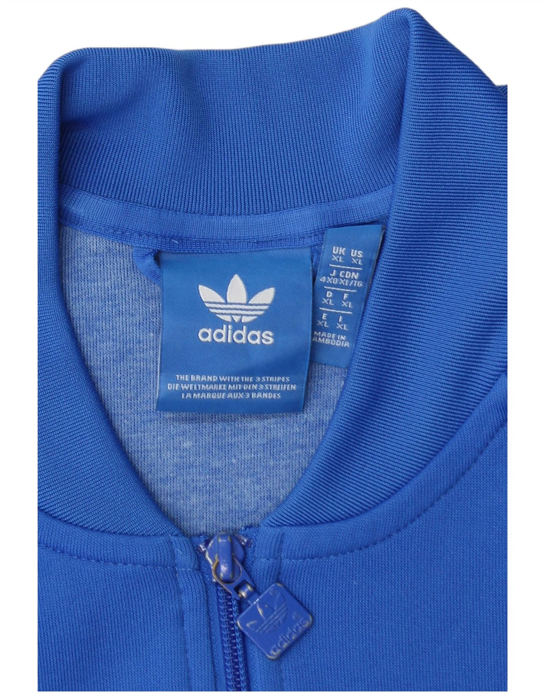 ADIDAS Hombre Chándal Top Chaqueta XL Azul Poliéster