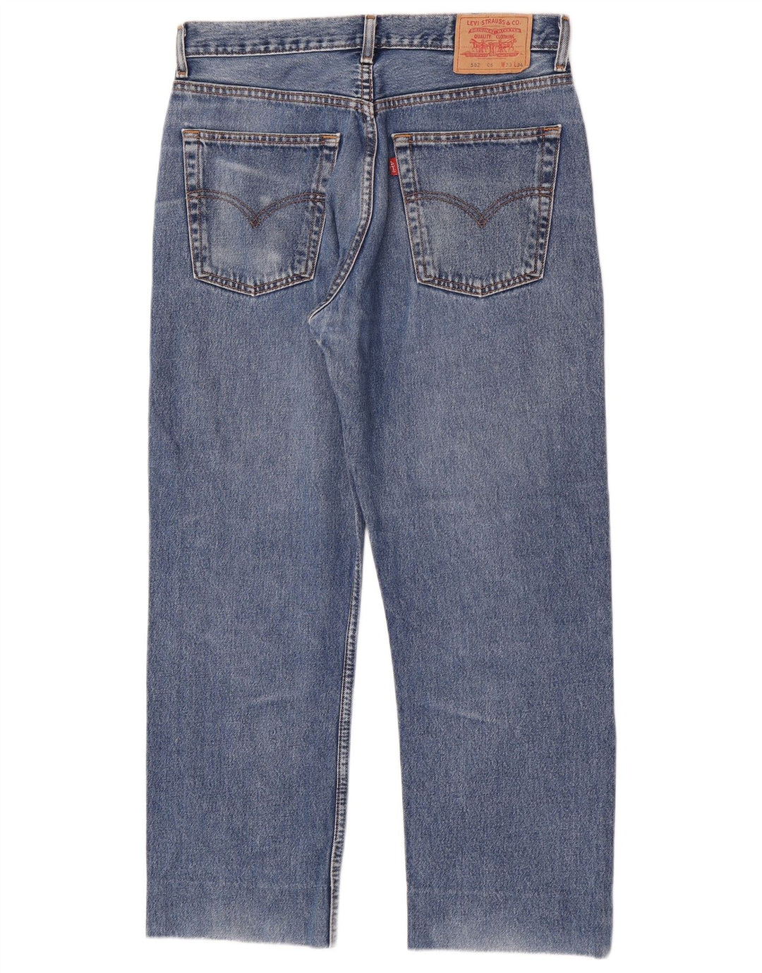 Levi's Hombre 582 Vaqueros Rectos W33 L28 Algodón Azul