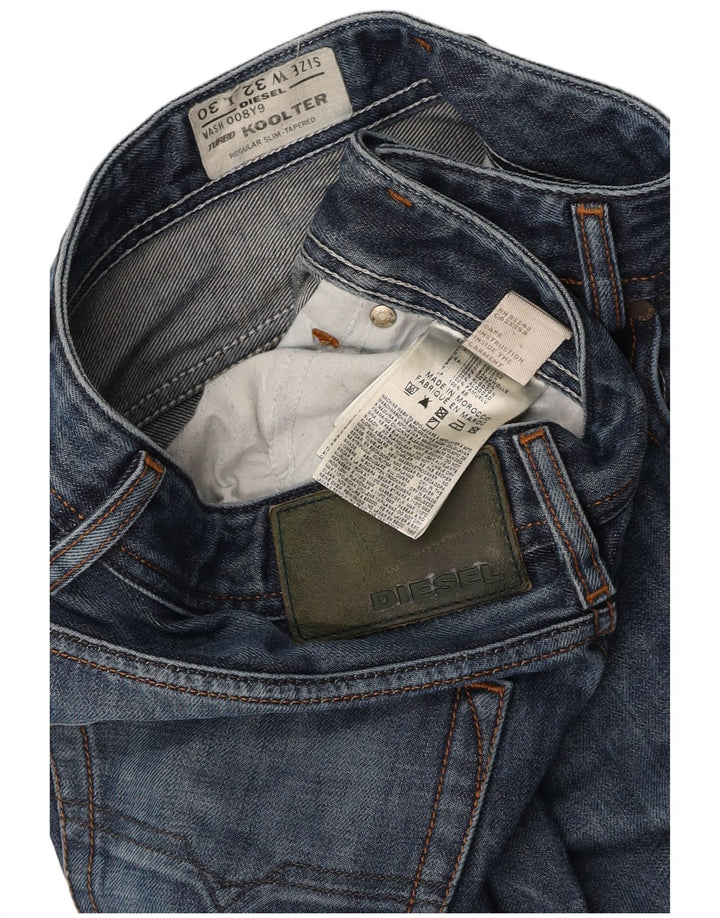 DIESEL Vaqueros Koolter Regular Slim Tapered para Hombre W32 L30 Algodón Azul
