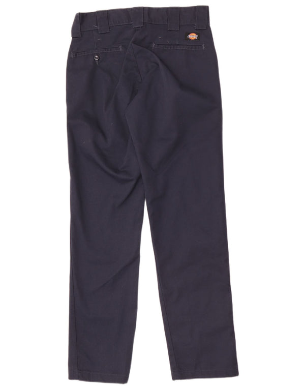 Dickies Pantalón chino ajustado y cónico para hombre W28 L32 Poliéster azul marino