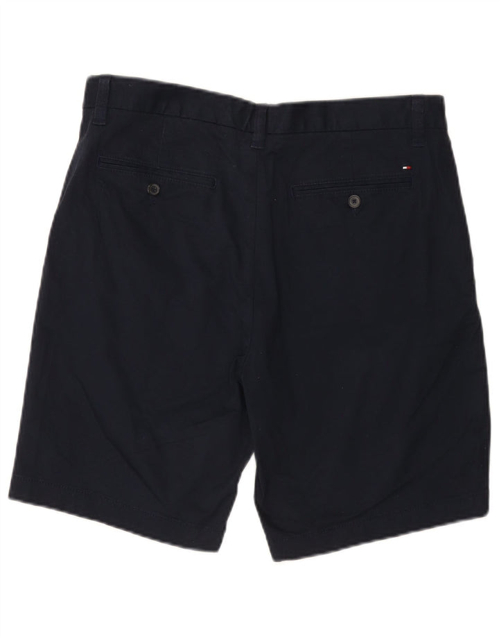 Tommy Hilfiger Pantalones cortos chinos para hombre W33 Algodón azul marino mediano