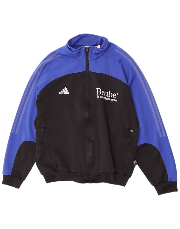 Adidas - Chaqueta de chándal gráfica para hombre, talla 44/46, color negro