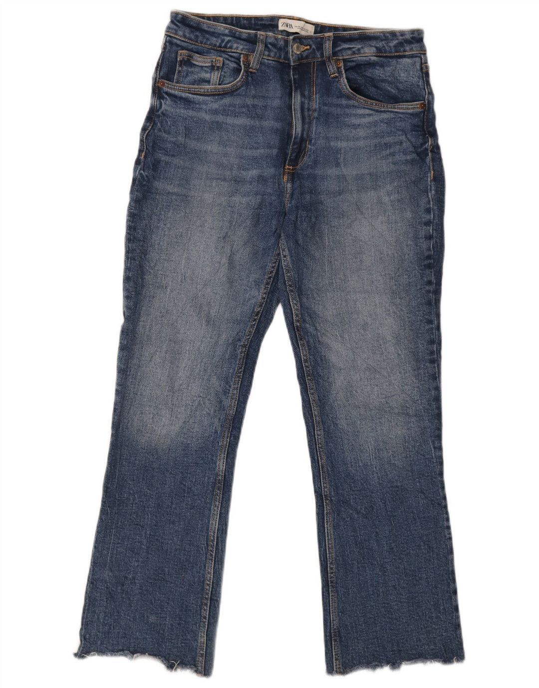 Zara Vaqueros Rectos Mujer EU 38 Small W30 L26 Azul