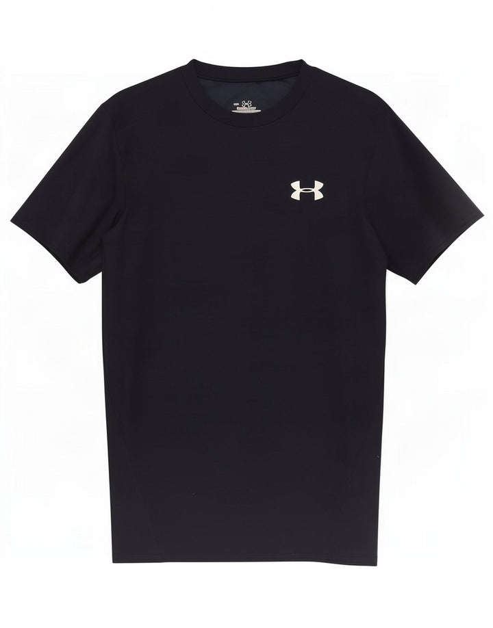 Camiseta Under Armour Heat Gear para hombre Top medio poliéster azul marino