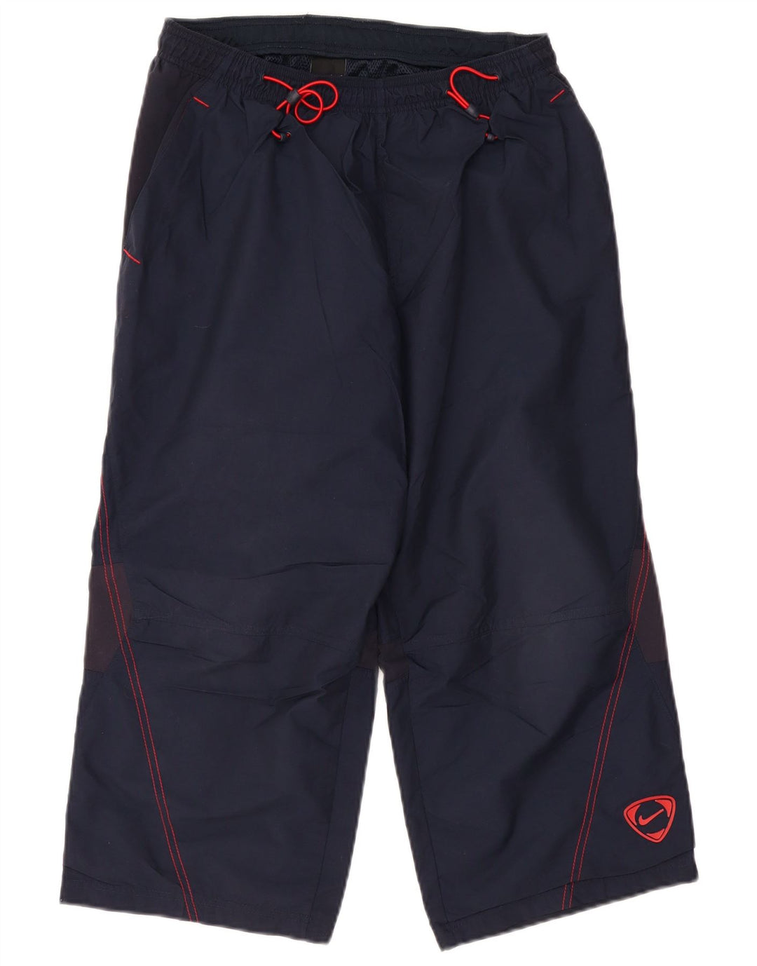 NIKE Hombre Capri Pantalones De Chándal Medium Azul Marino Colorblock Nylon