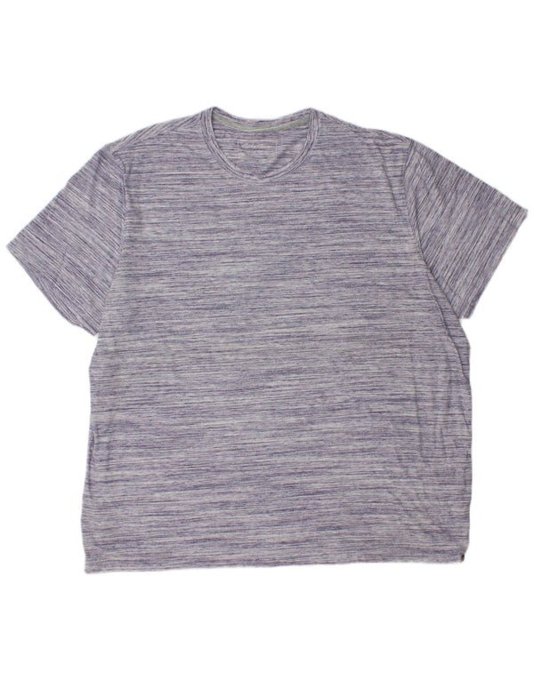 EDDIE BAUER Camiseta para hombre Top 2XL Algodón moteado morado