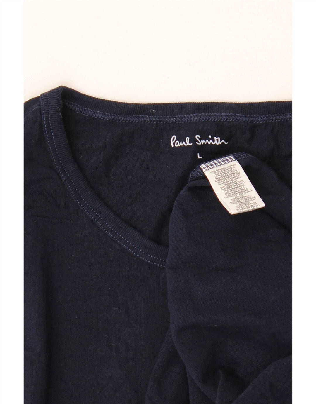 Paul Smith - Camiseta para hombre, talla grande, algodón azul marino
