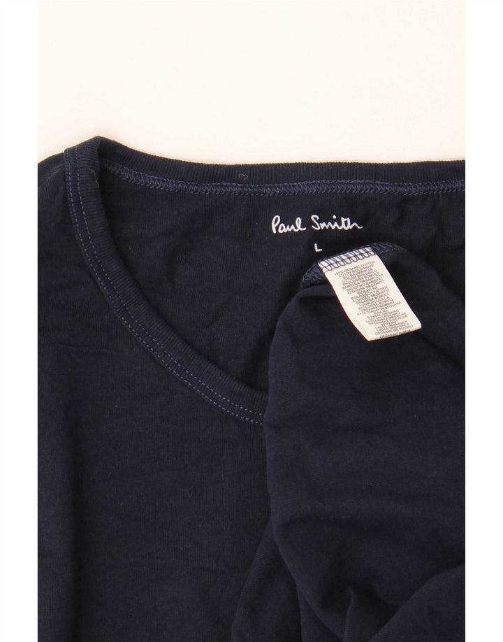 Paul Smith - Camiseta para hombre, talla grande, algodón azul marino