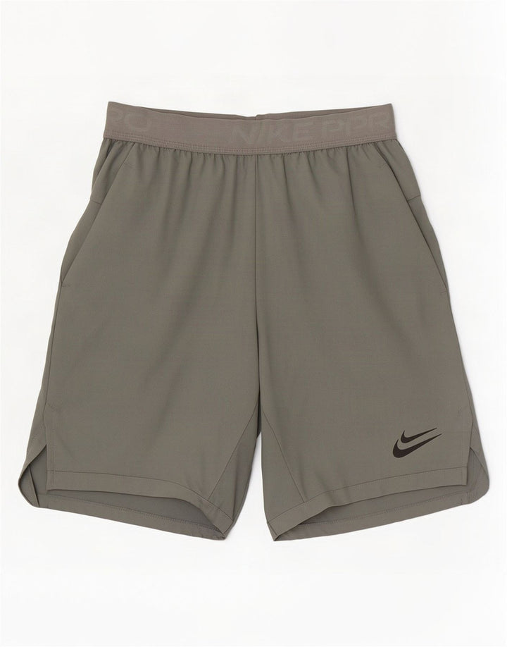 Nike Dri Fit Graphic Standard - Pantalones cortos deportivos para hombre (poliéster), color caqui