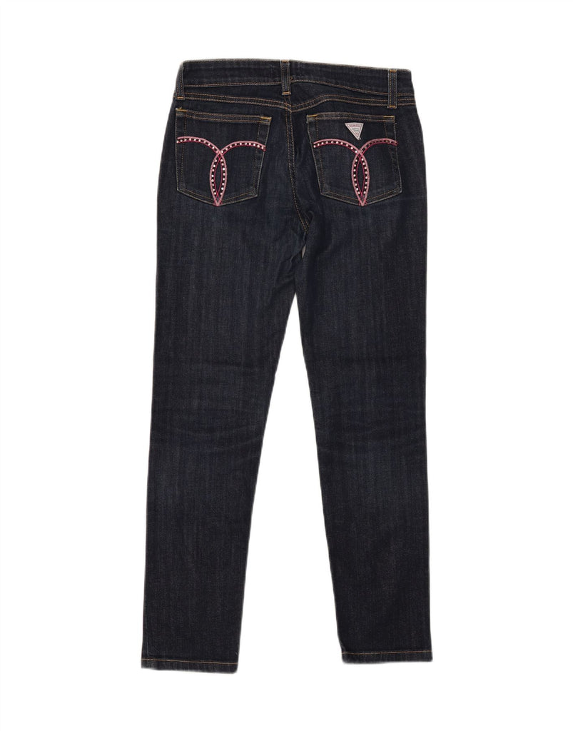 FIORUCCI Womens Slim Jeans W26 L26 Navy Blue Cotton Vintage Fiorucci and Second-Hand Fiorucci from Messina Hembry 
