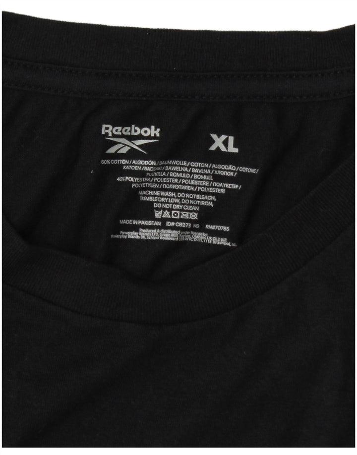 Reebok Camiseta Hombre Top XL Negro Algodón